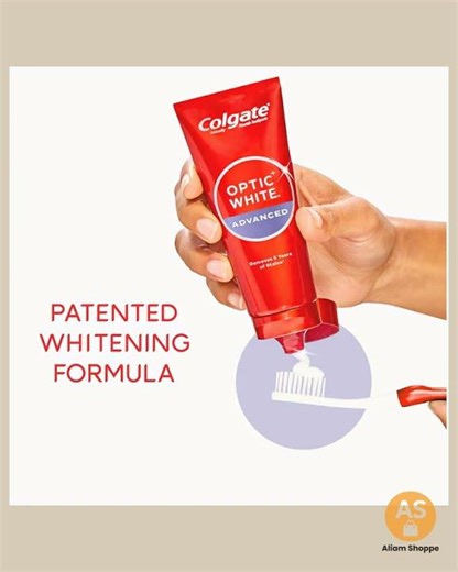 Colgate Optic White Advanced Hydrogen Peroxide Toothpaste, Teeth Whitening Toothpaste Pack