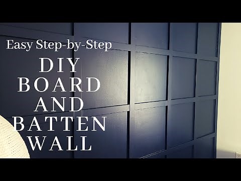 DIY BOARD AND BATTEN ACCENT WALL | Perfect spacing FULLY explained