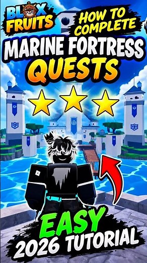 FASTEST Way to Complete the MARINE FORTRESS QUEST! | Blox Fruits #bloxfruits #roblox #secret