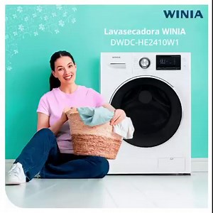La lavasecadora WINIA es una maravilla y cabe en cualquier espacio: 🙌 ✨ 16 ciclos de lavado y 4 niveles de secado. ✨ 5 Niveles de centrifugado y 5 de temperatura. ✨ Diseño de tambor que ofrece un lavado eficiente y suave. ✨ Motor Direct Drive con bajo consumo de energía. ✨ Tina de Acero Inoxidable. ✨ Ciclo RÁPIDO permite lavar poca ropa en 15 min. ✨ Función de memoria para grabar el ciclo preferido. ✨ Bloqueo de puerta (seguro para niños). Tu lavado es #MejorConWINIA #HazloFácil #HazloWINIA | W