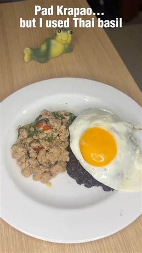 Pad Krapao… but I used Thai basil