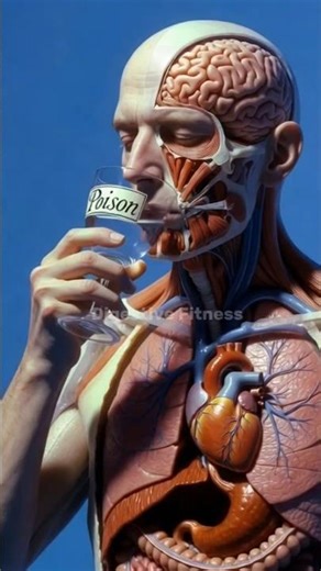 Poison vs Human Body — A 3D Medical Breakdown #ai #shorts #poison #humanbody #anatomy