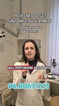 Acufene, cos'è? sintomi cause rimedi #acufene #medicina #otorino #otite #orecchie