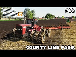 Plowing, liming, sowing wheat | Farming on County Line Farm | Farming simulator 19 | Timelapse #02