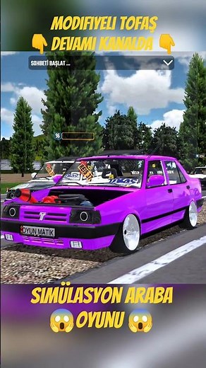 ✔ Modifiyeli Tofaş Drift Simulator Araba Oyunu! 😱 #shorts #gaming #viral