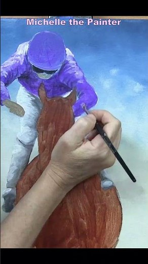 How To Paint a Racehorse #art #painting #acrylicpaintingtutorial #arttutorial #artist #drawing
