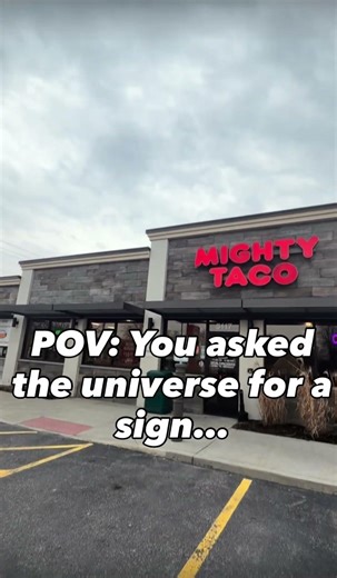 I asked the universe for a sign…