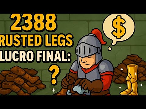 🧪 Teste REAL: Lucro com 2388 Slightly Rusted Legs | Tibia 2025
