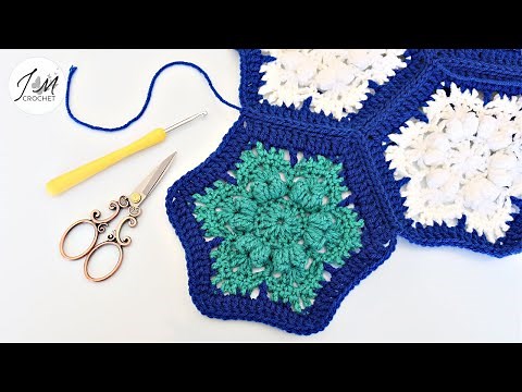 Stella's Snowflake Blanket | How to crochet a blanket w/ Stella's snowflakes | Hexagon motif blanket