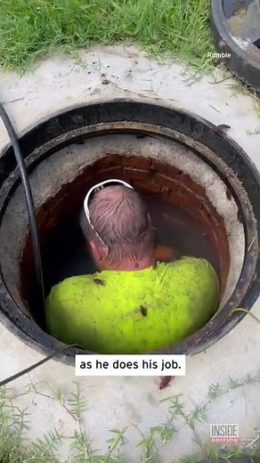 Roaches Crawl Over Manhole Worker #shorts