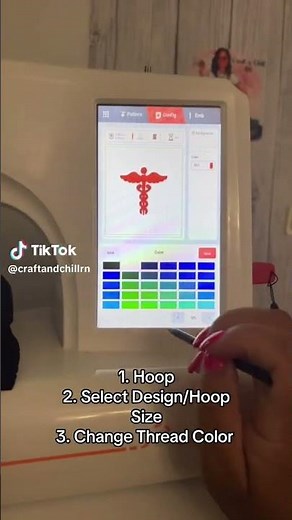 Quick look to POOLIN EOC05 #embroidery #embroiderymachine #embroiderymachines #diy