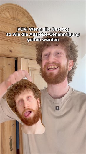 Wenn alle Gesetze wie die Ausreise-Genehmigung gelten würden #lustig #memes #comedy #funny