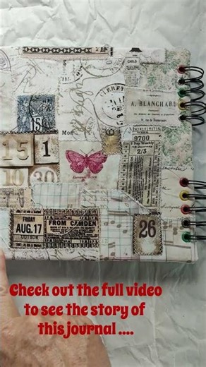 #dephemerember 2025 I How am I using all the ephemera? Part 1: Upcycling a Journal