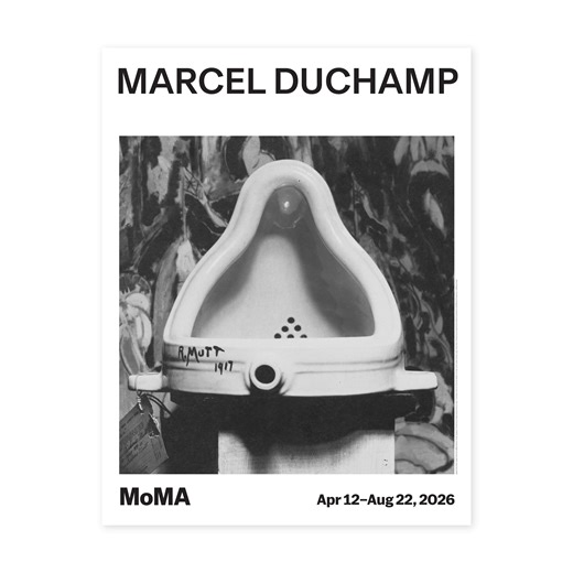 Marcel Duchamp Exhibition Poster - Fountain