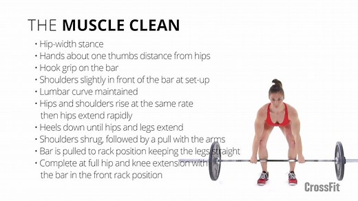 CrossFit Seminar Staff member Julie Foucher demonstrates the muscle clean. | CrossFit
