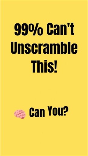 Can You Unscramble This 5-Letter Word? 🤔 | Word Puzzle Challenge #shorts