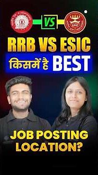 RRB or ESIC Pharmacist: Job Location Comparison #shorts #rrbpharmacist #esicpharmacist #drakram