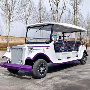 [Hot Item] Golf Cart Electric Classic Car Cheap Sale Style Scenic Vintage Electric Classic Sightseeing Car