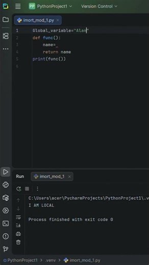 Day #43 Difference Local and Global variable?Python Interview