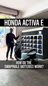 Here's how the swappable batteries work on the new Honda Activa-e! Our full review drops on March 24th, 2pm! Mark your calendar. #PowerDrift #PDArmy #HondaActiva #ActivaE | PowerDrift