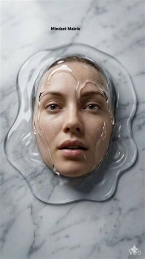 A liquid Soul In glass Skin, Born from marble ripples #surreal #glossy #art #muse