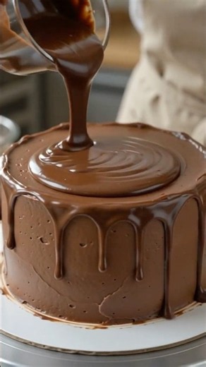 Making the Chocolate Overload Cake 🍫🎂 #shorts