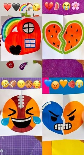 Satisfying Art Emojis 🤩 #shorts #youtubeshorts#drawing #art #emojichallenge #emoji #viral #trending