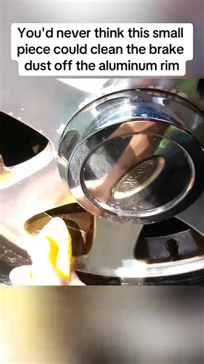 You'd never think this small piece could clean the brake dust off the aluminum rim #automotive #carservice #carrepair #reels #reelsfb #brakeRepair #fypシ゚ #fypシ゚viral #mechaniclife #autorepair #carcare #mechanicproblems #automotiveexpert #fixitright | Automotiveme chanical