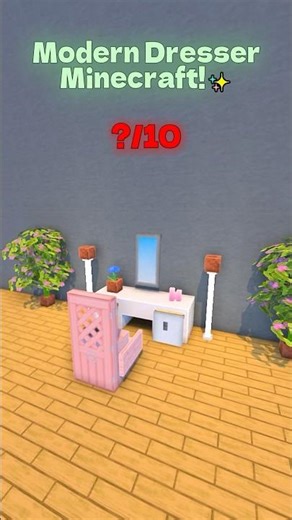 The Most Satisfying Dresser Design✨ #minecraftbuilding