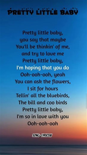 Preety Little Baby _#songlyrics #baby 🥰