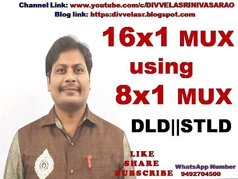 16x1 mux using 8x1 mux || 16x1 multiplexer using 8x1 multiplexer || 16 to 1 mux using 8 to 1 mux