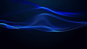 Futuristic animation with particle wave object in slow motion, 4096x2304 loop 4K | Premium Stock Video Footage