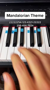 Mandalorian Theme easy piano tutorial #fy #fyp #foryou #piano #pianotutorial #music #foryoupage #xyzbca