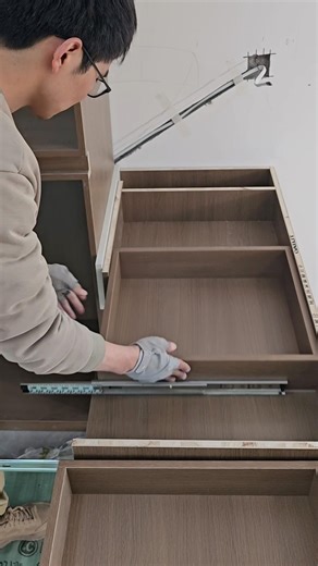 Creative Hidden Drawer Installation | Smart Cabinet Idea #wood