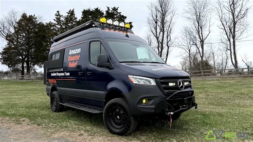 This Amazon Van Is an Off-Grid-Ready Camper Designed for Disaster Relief Missions