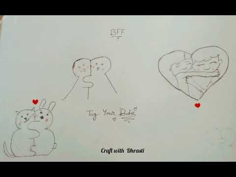 Ideas for drawing with Best Friend...!!