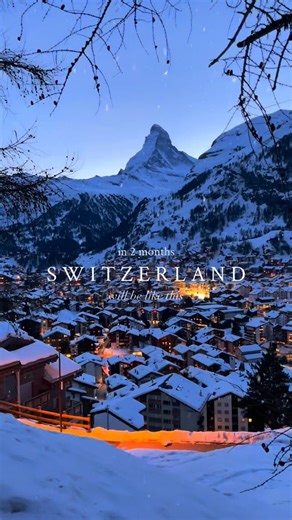 419K views · 43K reactions | Winter Wonderland in Switzerland in just...