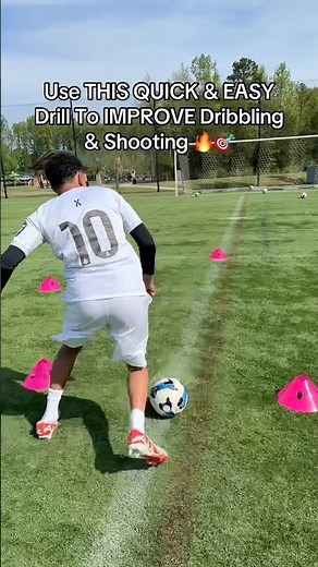 QUICK Drill To IMPROVE Dribbling & Shooting 🔥🎯#soccer #football