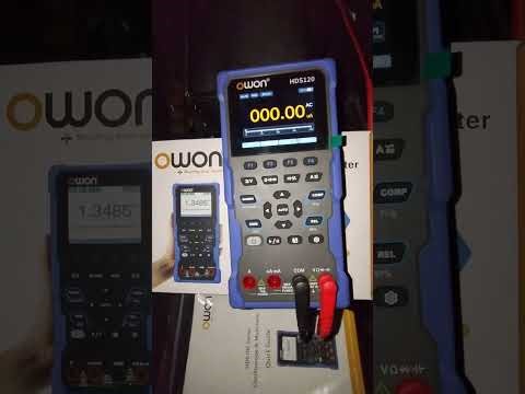 Unboxing y Prueba de Multimetro/Osciloscopio Owon HDS 120