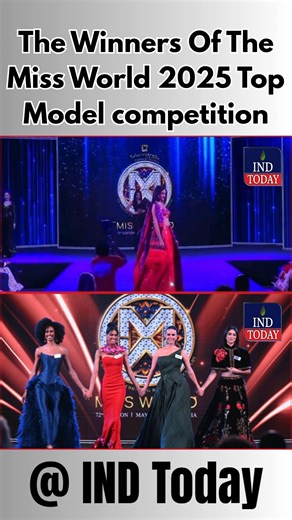 5.1K views · 17 reactions | The winners of the Miss World 2025 Top Model competition are: • Europe: Ireland Jasmine Gerhardt • Africa: Namibia Selma Kamanya • Asia & Oceania: India , Nandini Gupta • Americas & Caribbean: Martinique Aurélie Joachim #missworld #missworld2025 #hyderabad #indtoday | Indtoday | Facebook