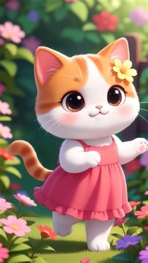 lady cat dance #3danimation #cartoonvideo #cat #cartoon