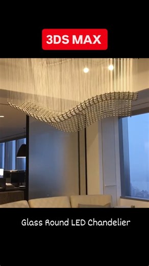 Deepak Verma CAD Softwares on Instagram: "🚀 New 3ds Max Quick Tip! 💡✨ Want to create a realistic glass round LED chandelier in 3ds Max? Use a mix of Editable Poly + Array + Glass Material + V-Ray Light to model and render a luxurious chandelier for your interiors 🚀 🎯 A must-know technique for architects, interior designers & 3D visualizers to enhance interior lighting and detail in renders. 👉 Save this reel & try modeling a chandelier in your next 3ds Max 