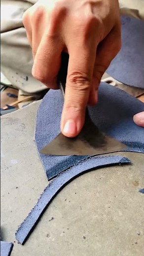 Handcrafted Leather Skiving Technique