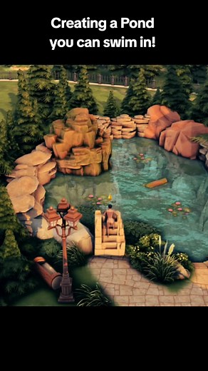 Available in the Gallery! #sims4pond#sims4asmr#sims4pool#sims4