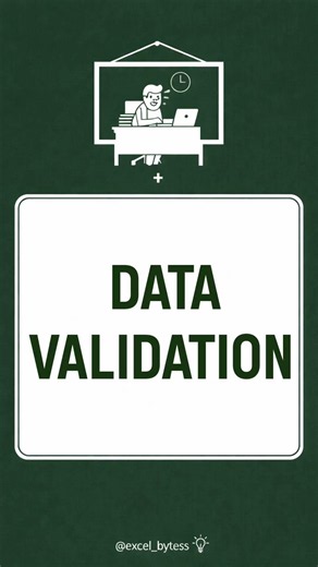 Excel Hack ⚡Data Validation → Control data entry like a pro 📊#excel #spreadsheets
