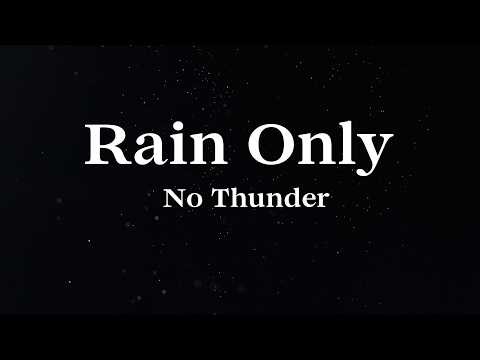 8 Hours of Pure Rain Sounds for Deep Sleep | Dark Screen & No Ads