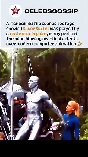 Silver Surfer was never CGI and fans cannot believe this behind the scenes reveal #silversurfer