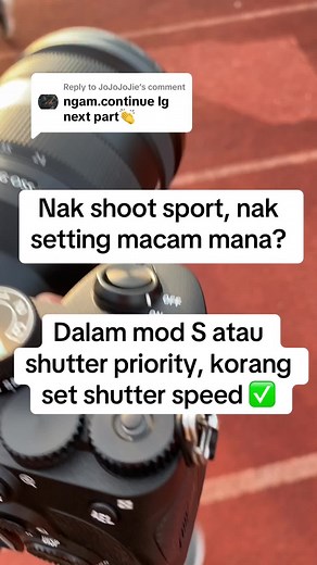 Replying to @JoJoJoJie nak shoot sport part 2!