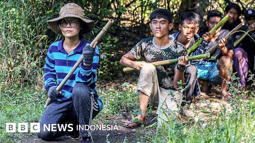 Myanmar: Setahun kudeta militer, masyarakat sipil kini angkat senjata, negara mereka berlanjut ke 'perang saudara' - BBC News Indonesia