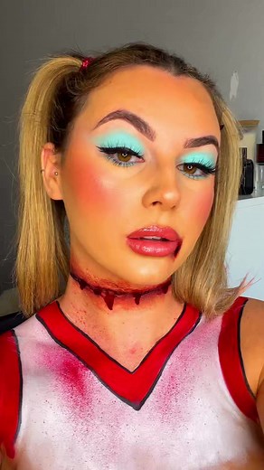 Dead cheerleader ☠️ #halloweenmakeup #trending #halloween #mua #cheerleader